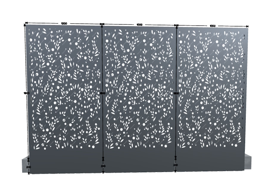 Cloture modele CLODAM motif BRIGADINE par Dampere