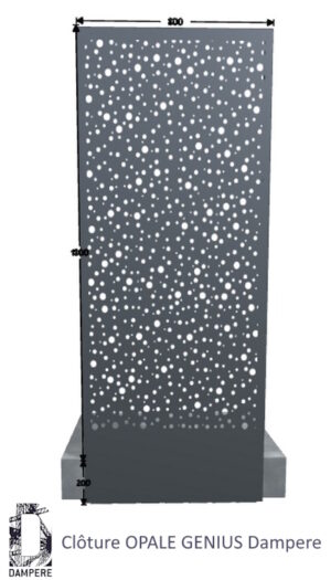 Cloture Clodam OPALE GENIUS 800x1800 Gris anthracite Cloture Clodam OPALE GENIUS 800x1800 Gris anthracite