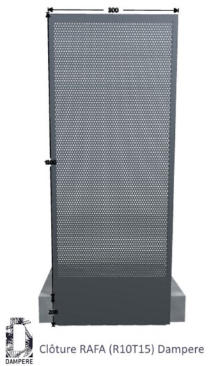 Cloture Clodam RAFA 800x1800 Gris anthracite