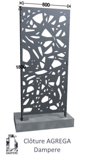Cloture Clofit AGREGA 800x1800 Gris anthracite Cloture Clofit AGREGA 800x1800 Gris anthracite