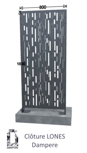 Cloture Clofit LONES 800x1800 Gris anthracite Cloture Clofit LONES 800x1800 Gris anthracite