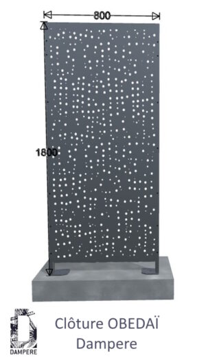 Cloture Clofit OBEDAÏ 800x1800 Gris anthracite