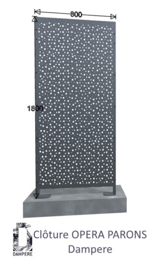 Cloture Clofit OPERA PARONS 800x1800 Gris anthracite Cloture Clofit OPERA PARONS 800x1800 Gris anthracite