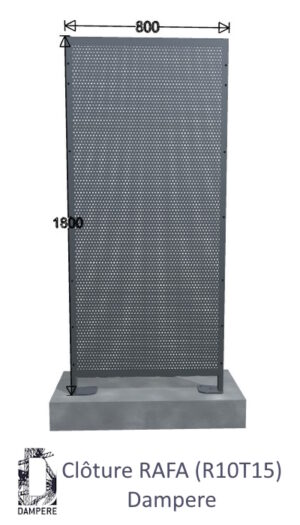 Cloture Clofit RAFA 800x1800 Gris anthracite