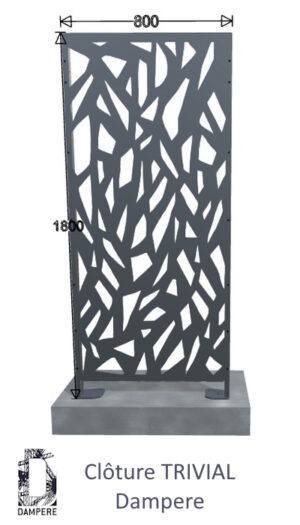Cloture Clofit TRIVIAL 800x1800 Gris anthracite Hekwerk Clofit TRIVIAL Antracietgrijs