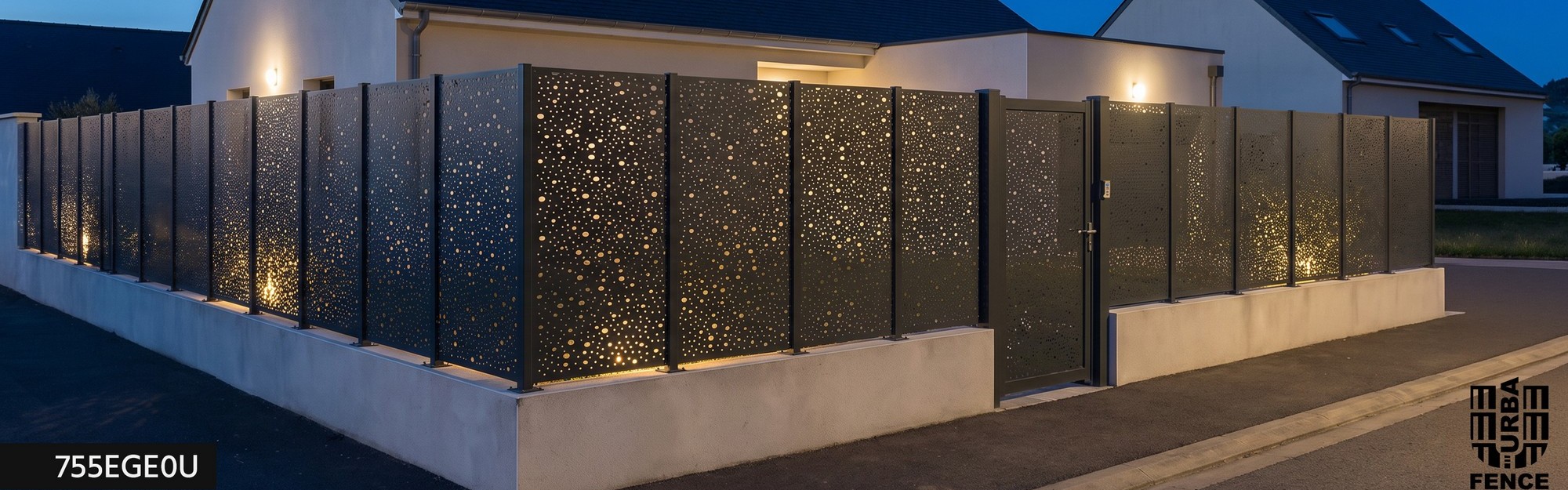 Clôture occultante et brise-vue décoratif pour la maison