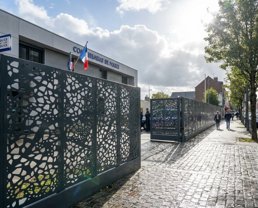 Clôture Urbafence pour un bâtiment public sensible